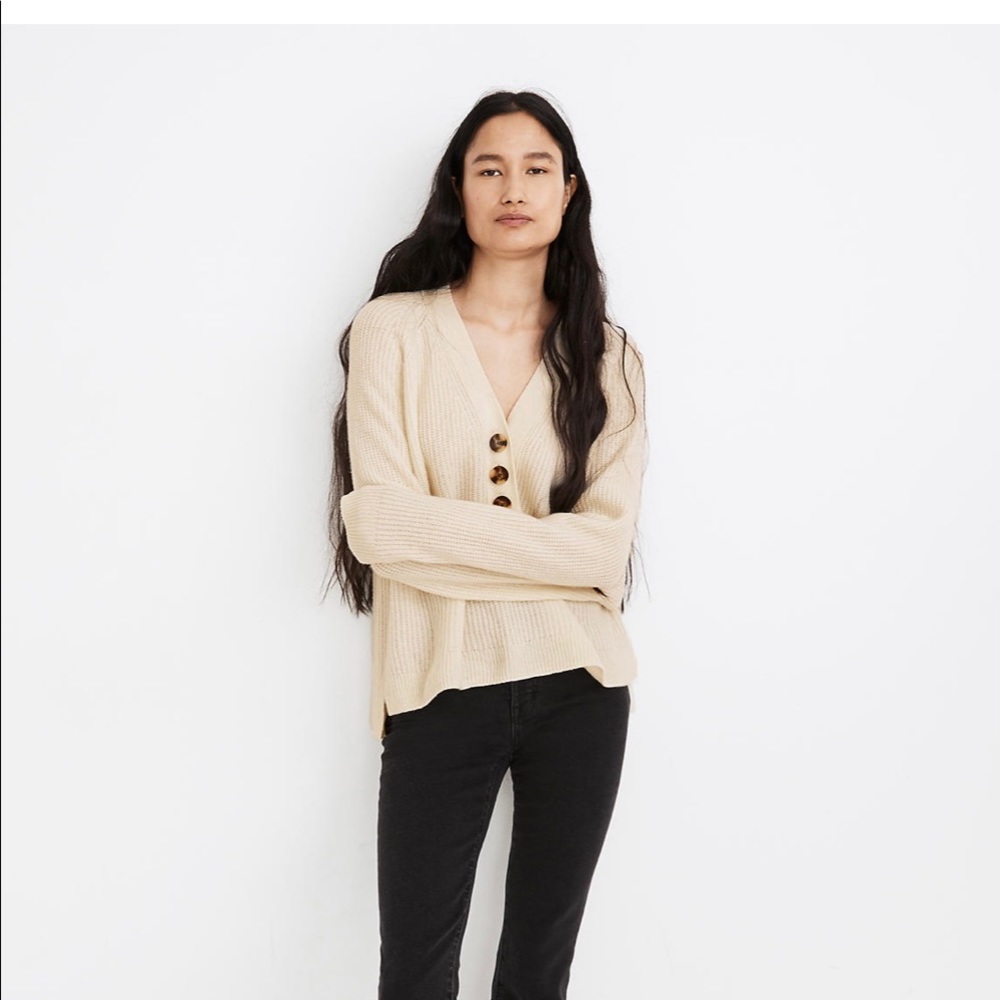 Madewell Ribbed Lyle Henley Sweater